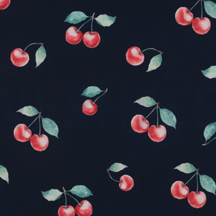 TABLECLOTH DIGITAL WATERPROOF CHERRIES NAVY (hover)