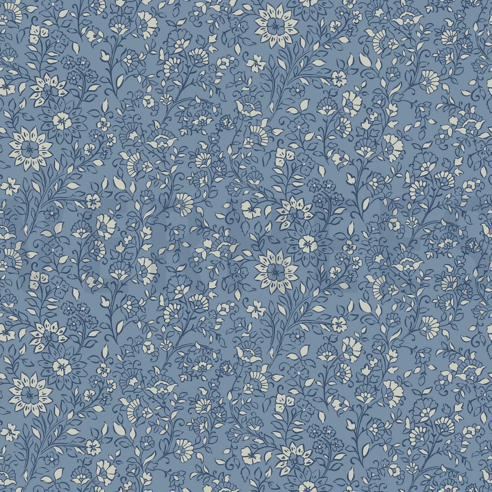 JERSEY FLOWERS BLUE SHADOW (hover)