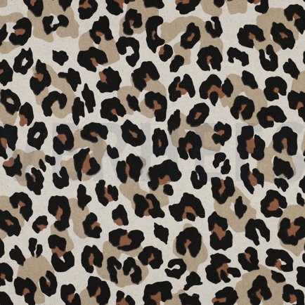 CANVAS LINEN LOOK ANIMAL SKIN NATURAL (hover)
