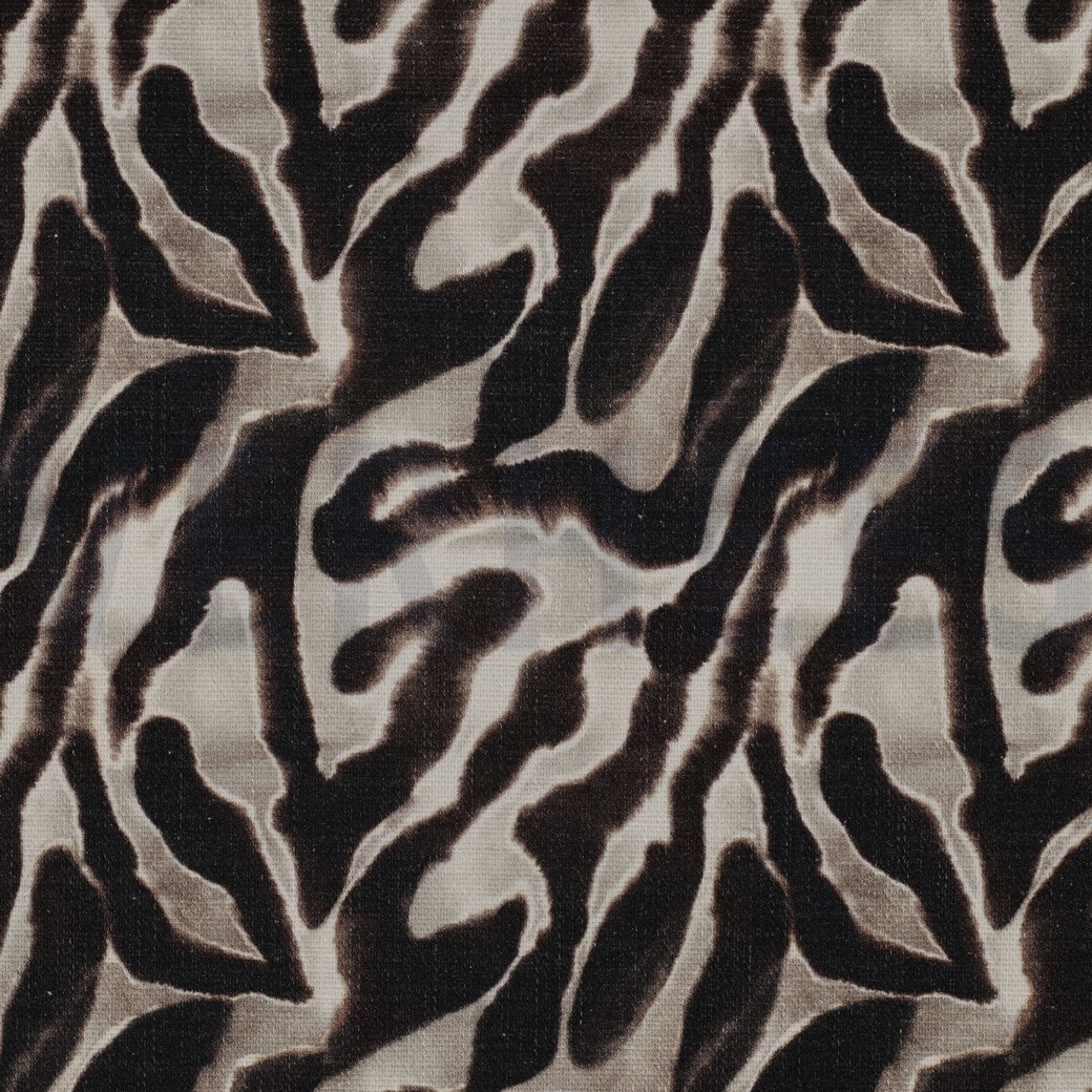 CANVAS SLUB DIGITAL ANIMAL SKIN SAND