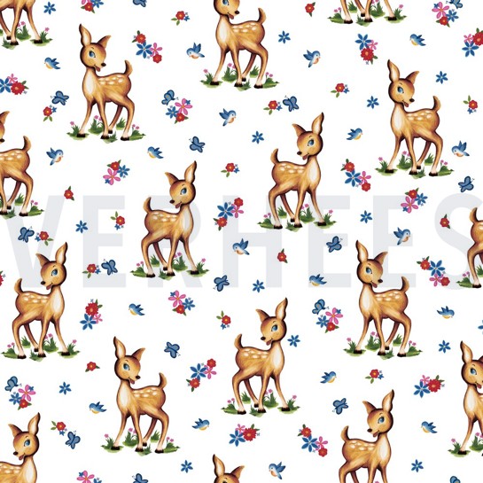 FRENCH TERRY DIGITAL ANIMAUX BLANC #7