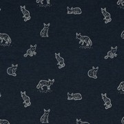 JERSEY MELANGE ANIMAL INDIGO MELANGE (thumbnail)
