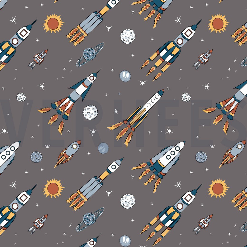FRENCH TERRY SPACE ROCK GREY