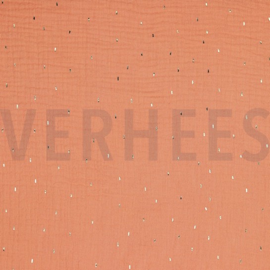 DOUBLE GAUZE FOLIE STREPEN ABRIKOOS #7