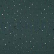 DOUBLE GAUZE FOIL STRIPES DARK GREEN/GOLD (thumbnail)