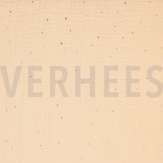 DOUBLE GAUZE FOIL STRIPES POWDER/GOLD (thumbnail)