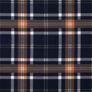 FLANNEL PLAID NAVY/RUST (thumbnail)