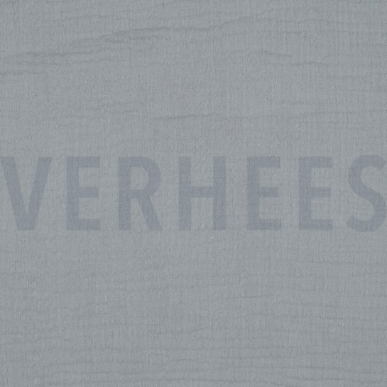 BAUMWOLLE MUSSELIN DREILAGIG GOTS HELLTÜRKIS #7