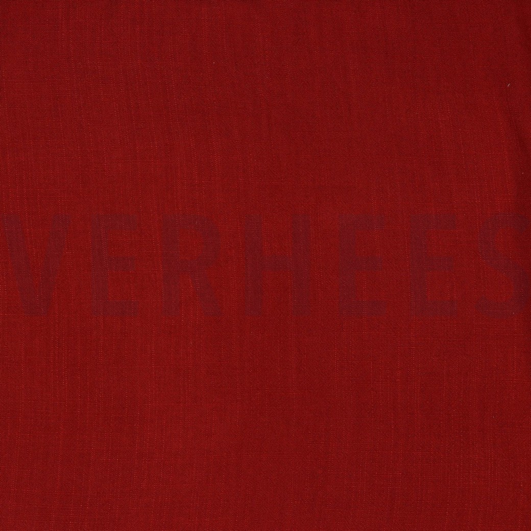 LINEN VISCOSE WASHED DARK RED
