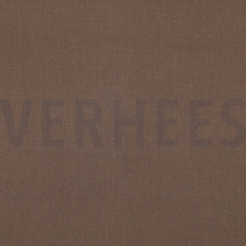 LINEN VISCOSE WASHED LIGHT BROWN