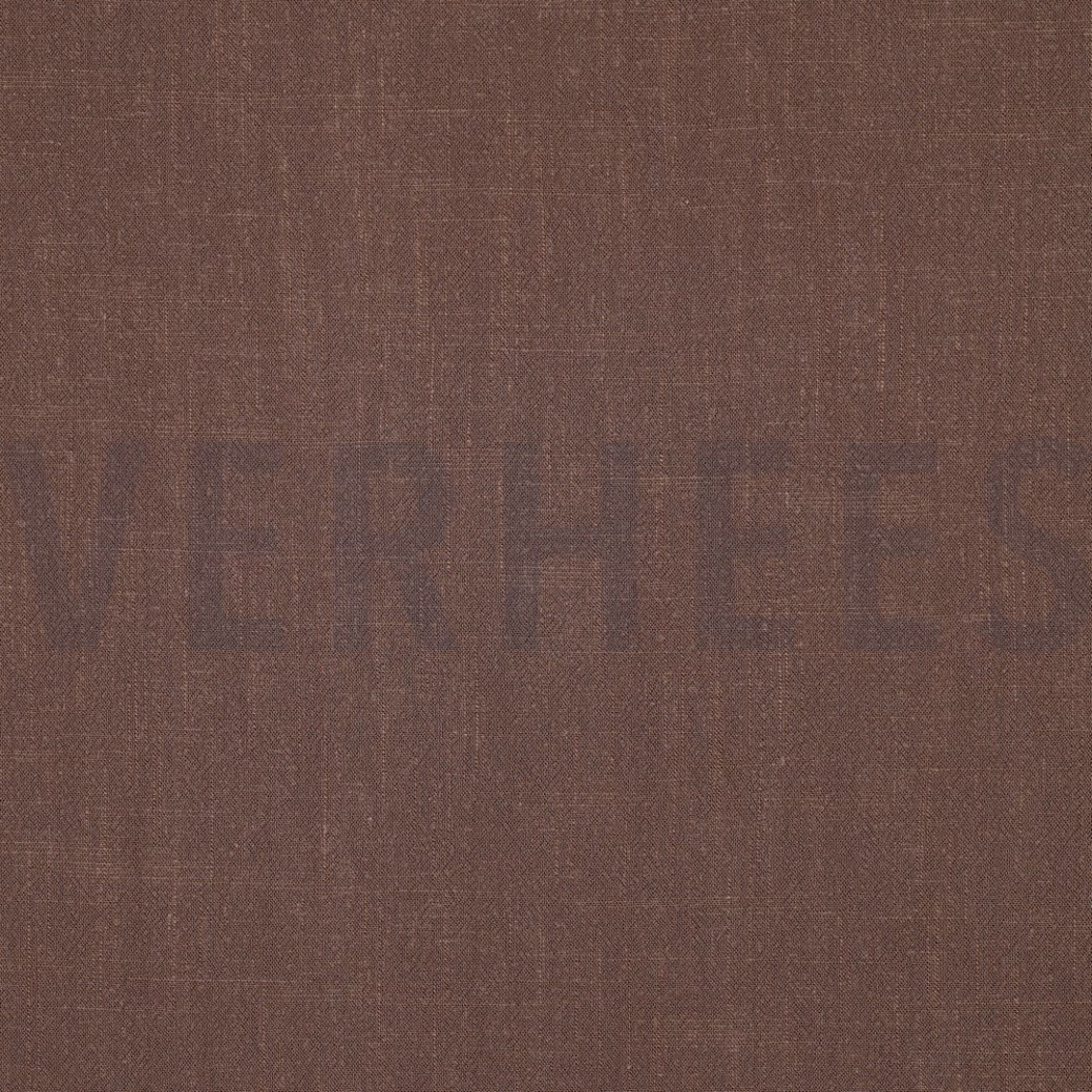 LINEN VISCOSE WASHED BROWN