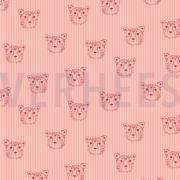 POPLIN LEOPARD PORTRAIT ROSE (thumbnail)