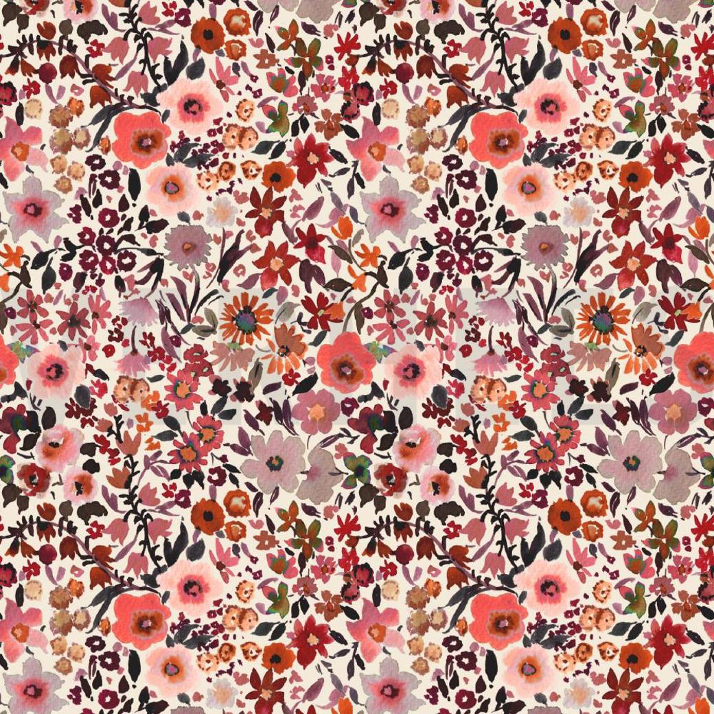 JERSEY DIGITAL FLEURS ECRU