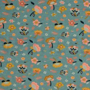 SWEAT FLOWERS SMOKE BLUE MELANGE (thumbnail)