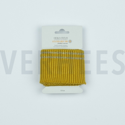 BREIT CUFF 10 LUREX STRIPE OCHRE (hover)