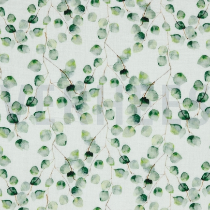DOUBLE GAUZE GOTS DIGITAL EUCALYPTUS WHITE (hover)