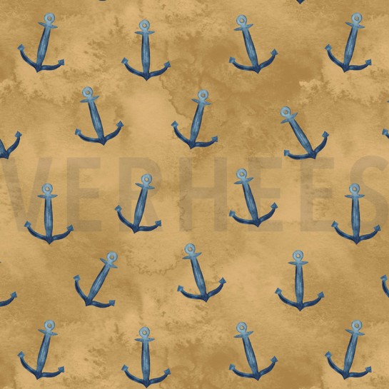 FRENCH TERRY GOTS DIGITAL ANKER OCKER #7