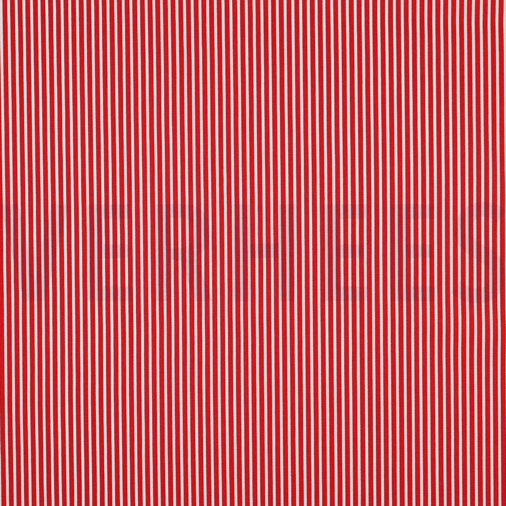 POPLIN STRIPE RED