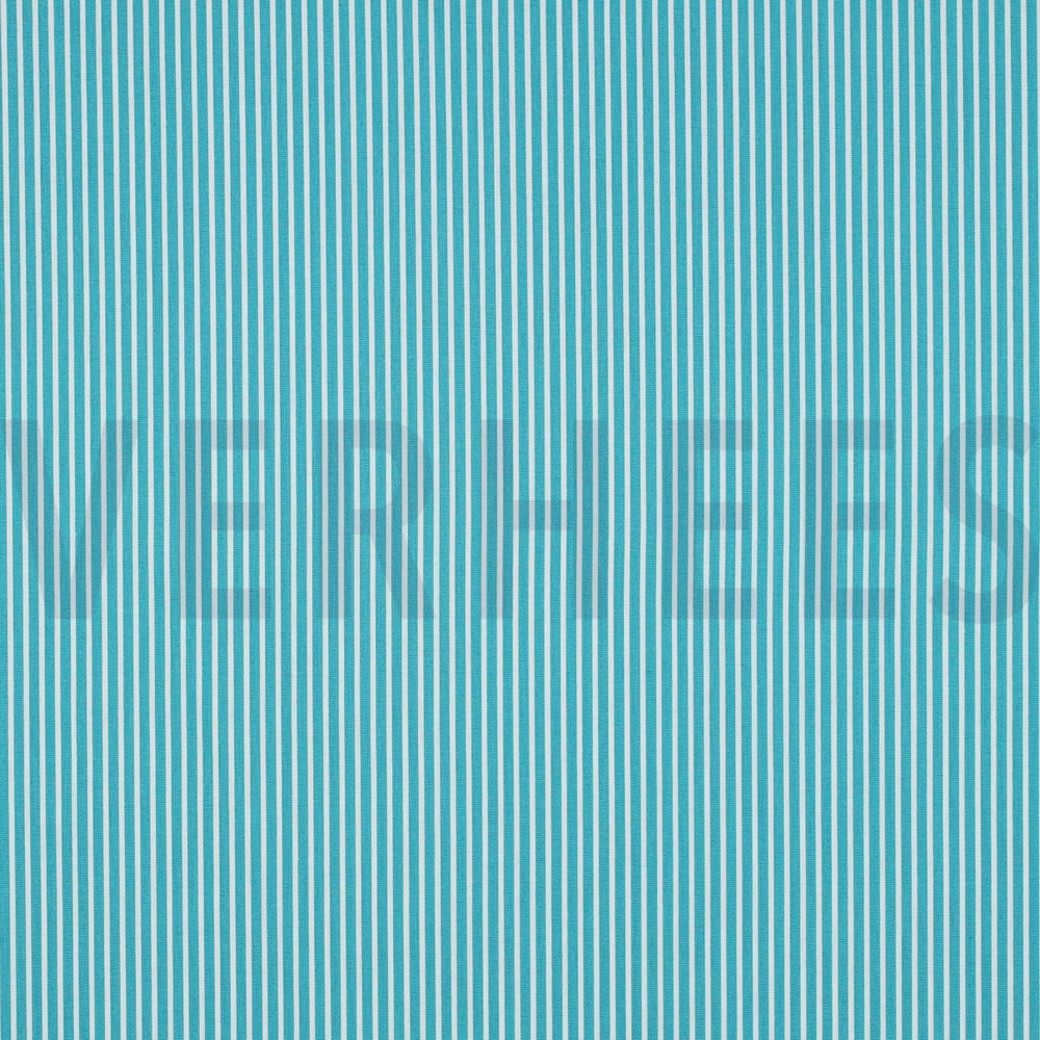 POPLIN STRIPE TURQUOISE