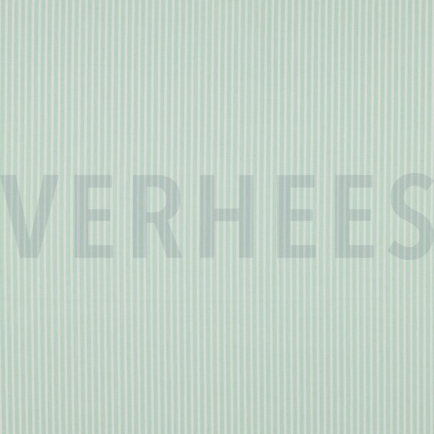 BAUMWOLLE POPELINE STREIFEN MINZE (hover)