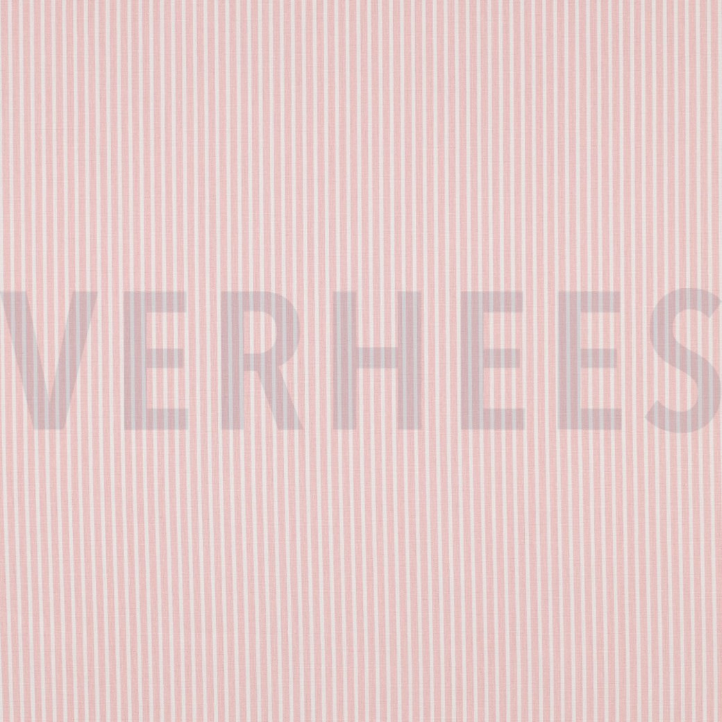 POPLIN STRIPE OLD ROSE