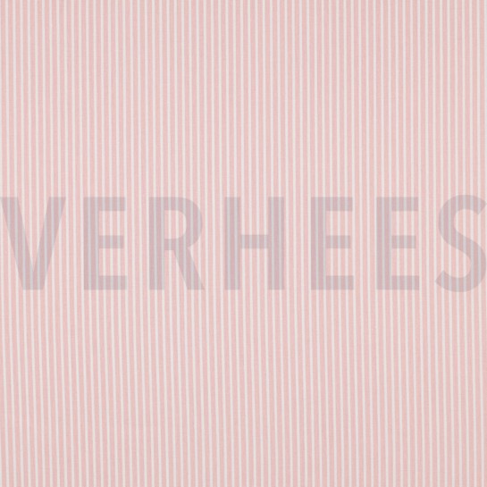 BAUMWOLLE POPELINE STREIFEN ALTROSA #7