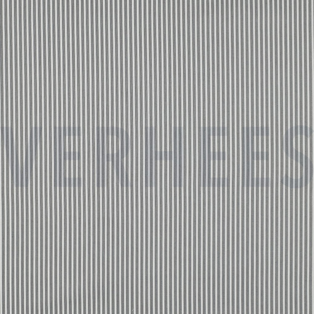 POPLIN STRIPE GREY
