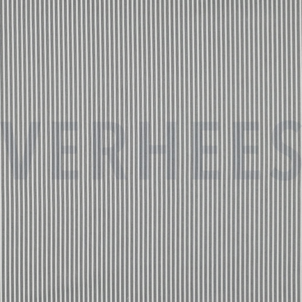 BAUMWOLLE POPELINE STREIFEN GRAU (hover)