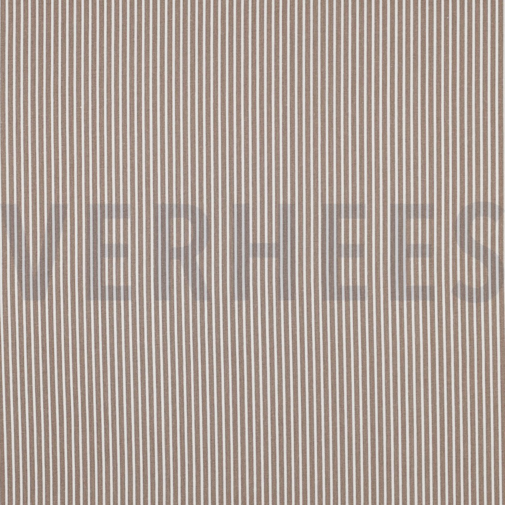 POPLIN STRIPE TAUPE