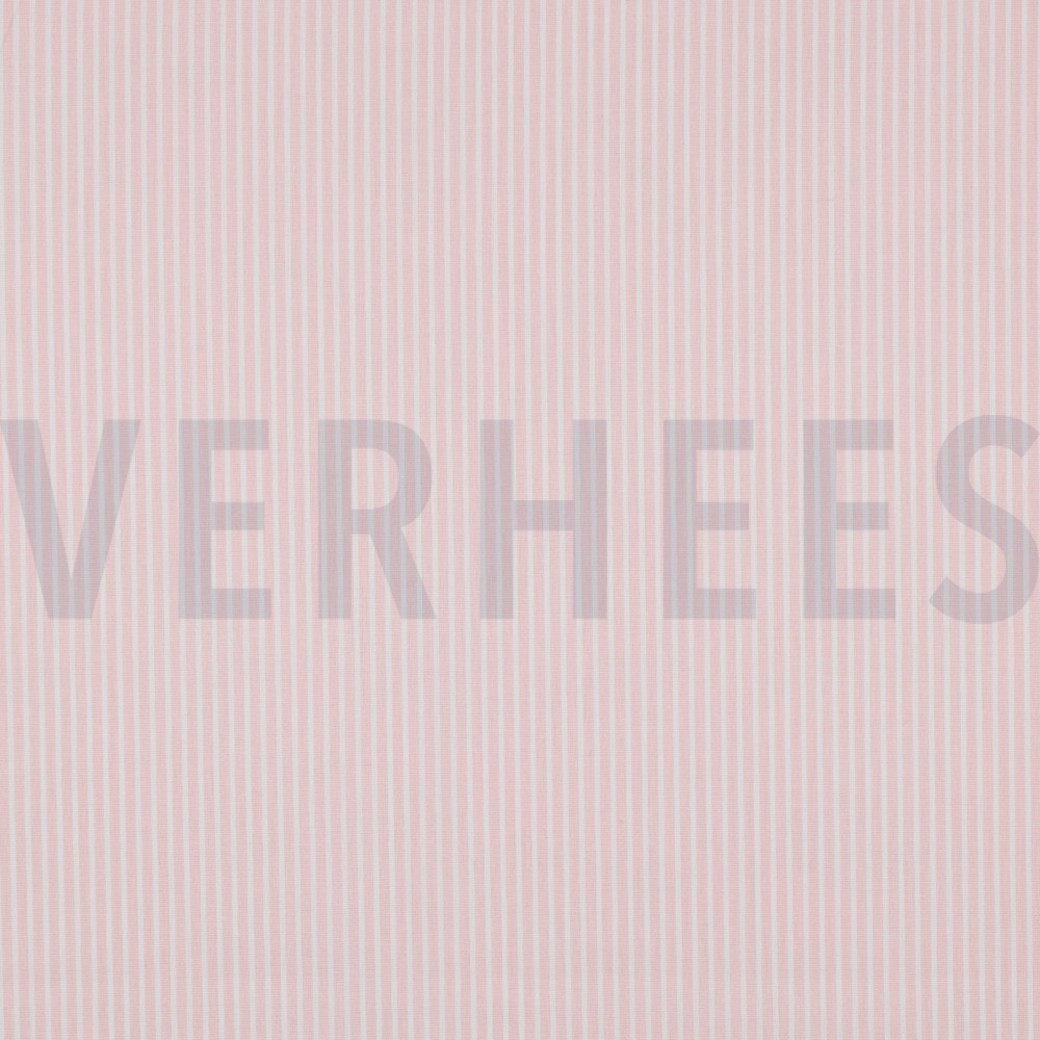 POPLIN STRIPE LIGHT ROSE