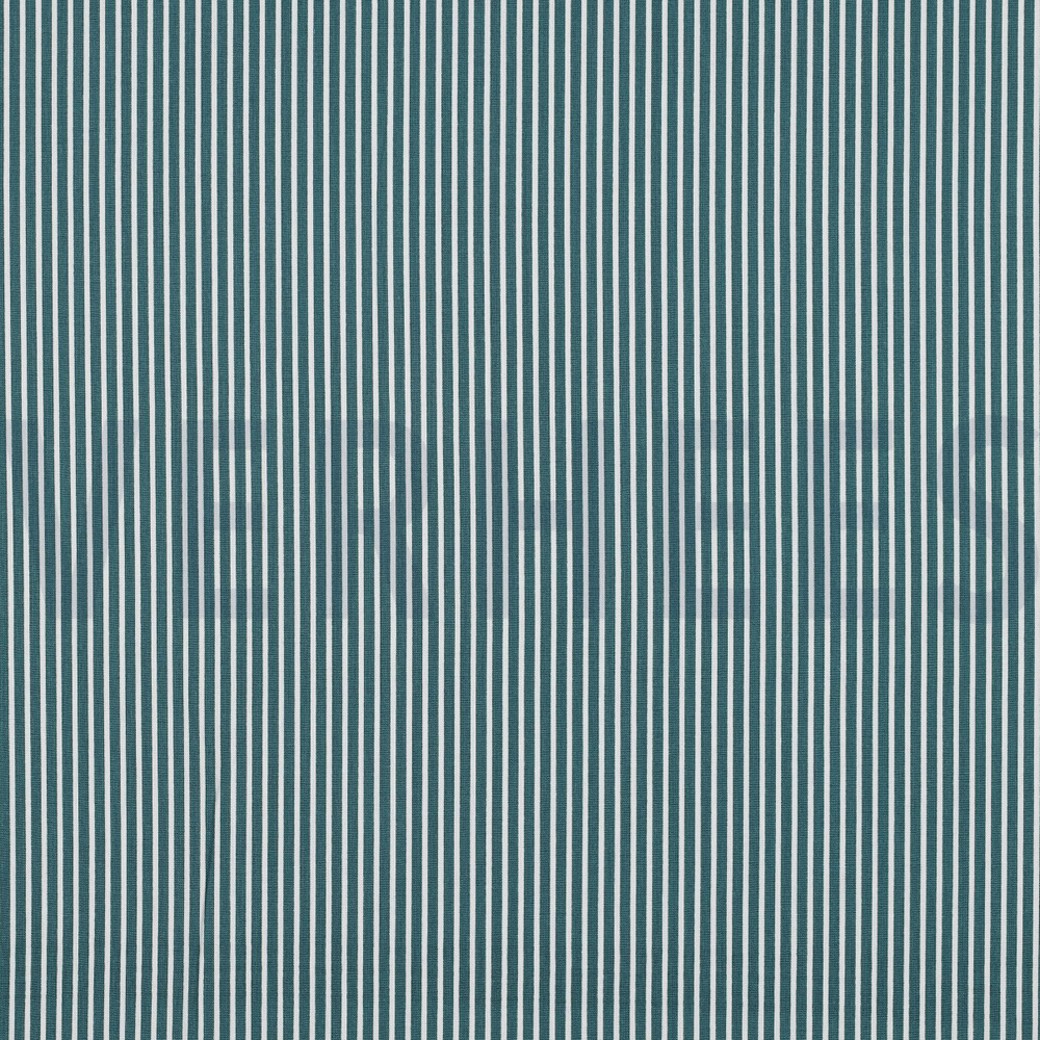 POPLIN STRIPE PETROL