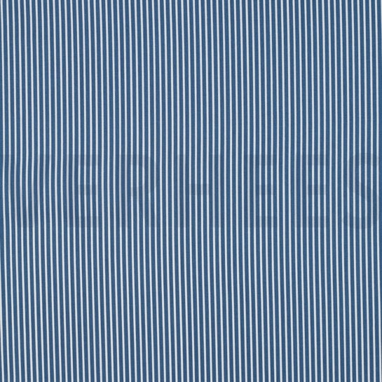 BAUMWOLLE POPELINE STREIFEN BLAU #7