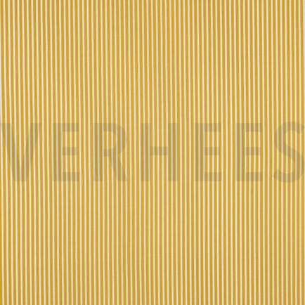 BAUMWOLLE POPELINE STREIFEN OCKER (hover)