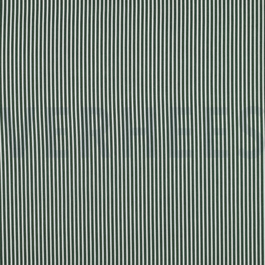 KATOENEN POPLIN STREPEN DONKERGROEN #7