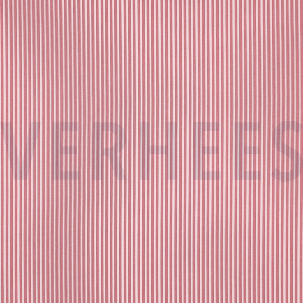 BAUMWOLLE POPELINE STREIFEN BLUSH (hover)