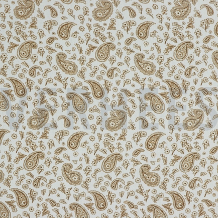 VISCOSE RADIANCE PAISLEY WHITE (hover)