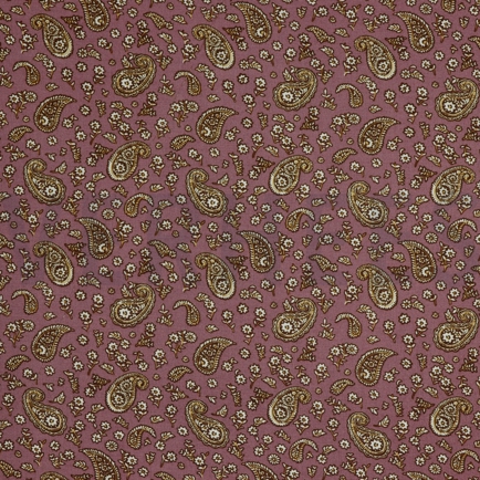 VISCOSE RADIANCE PAISLEY MAUVE (hover)