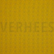 DOUBLE GAUZE EMBROIDERY FLOWERS DARK YELLOW (thumbnail)