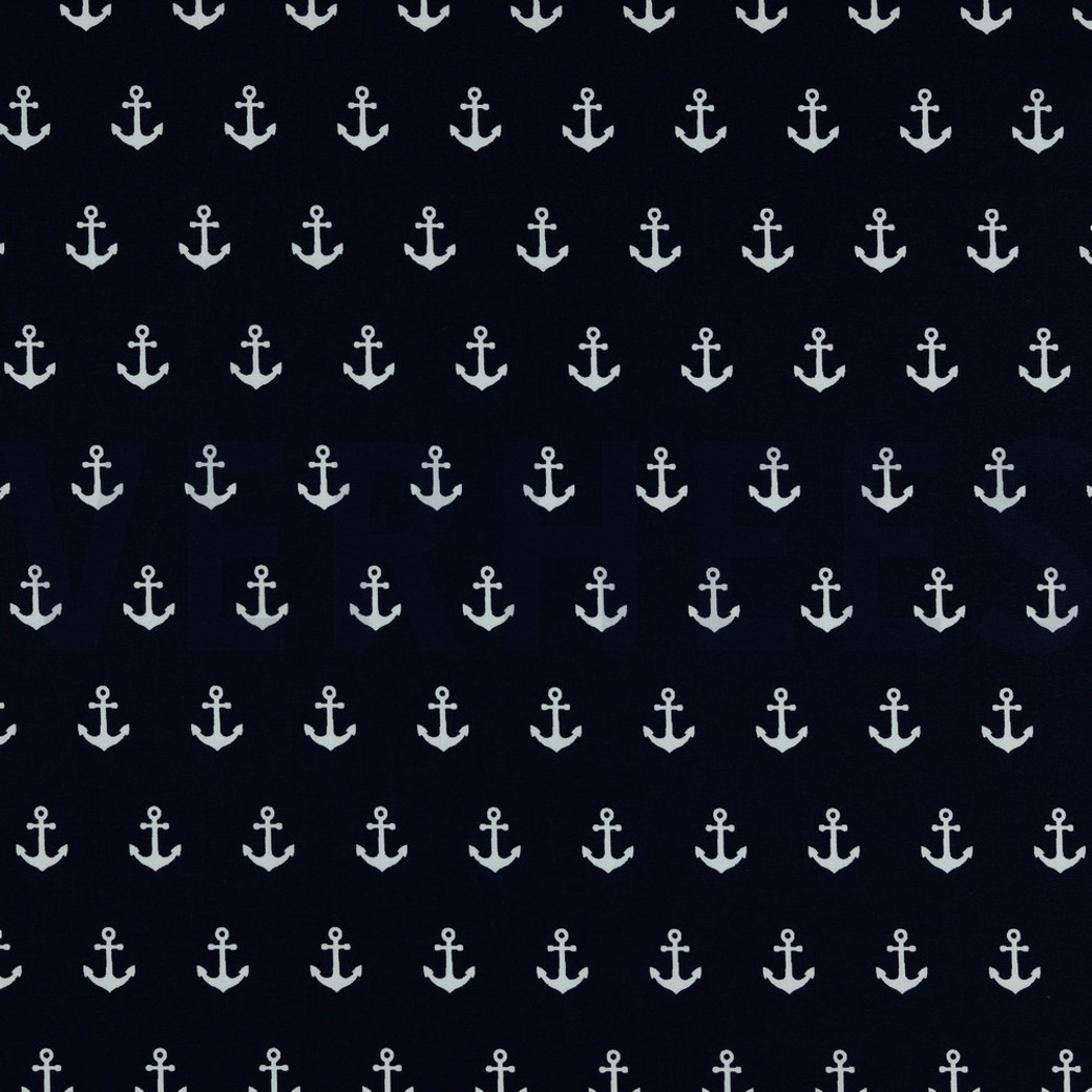 POPLIN ANCHOR NAVY