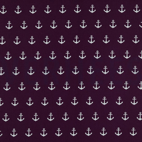 POPELINE DE COTON ANCRE VIOLET #7