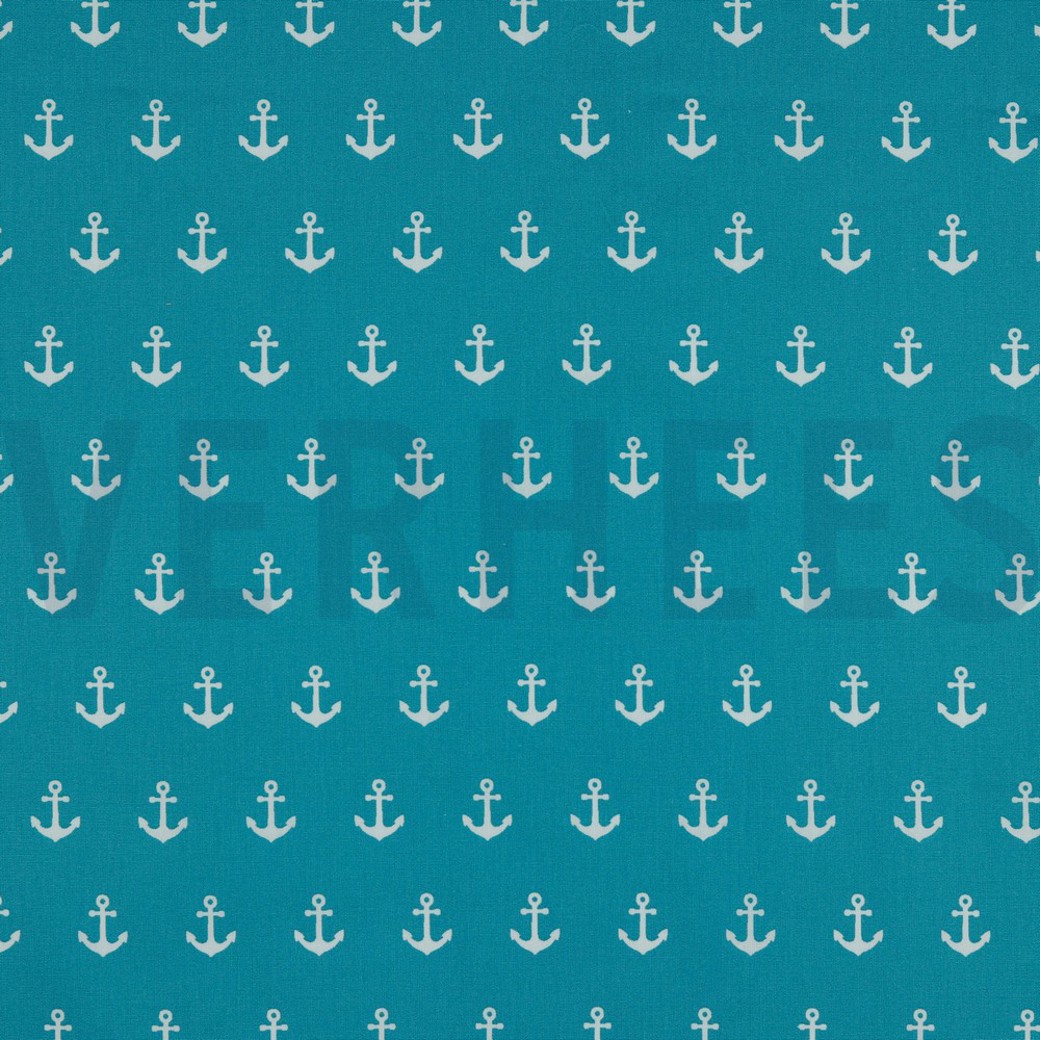 POPLIN ANCHOR TURQUOISE