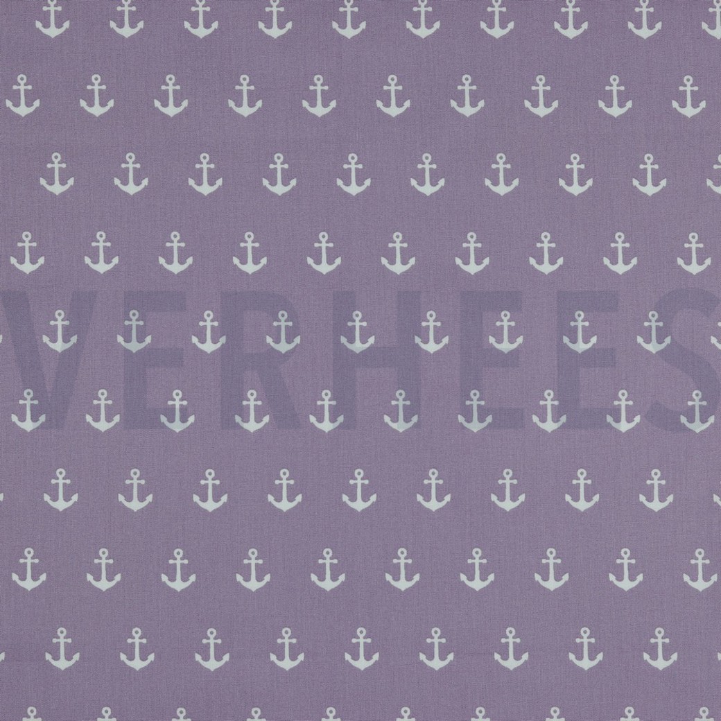 POPLIN ANCHOR LILAC