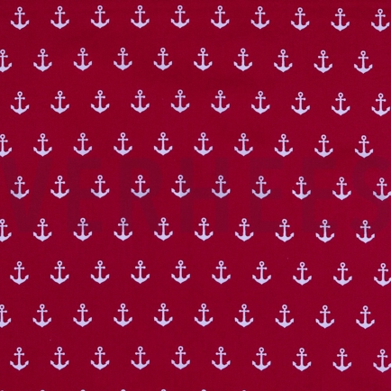 POPLIN ANCHORS CERISE (hover)