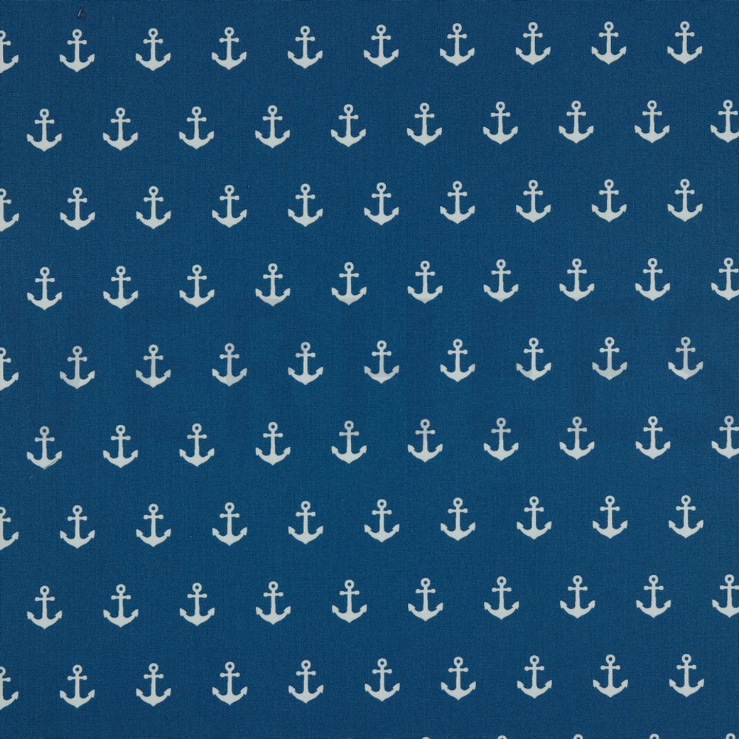 POPLIN ANCHOR BLUE