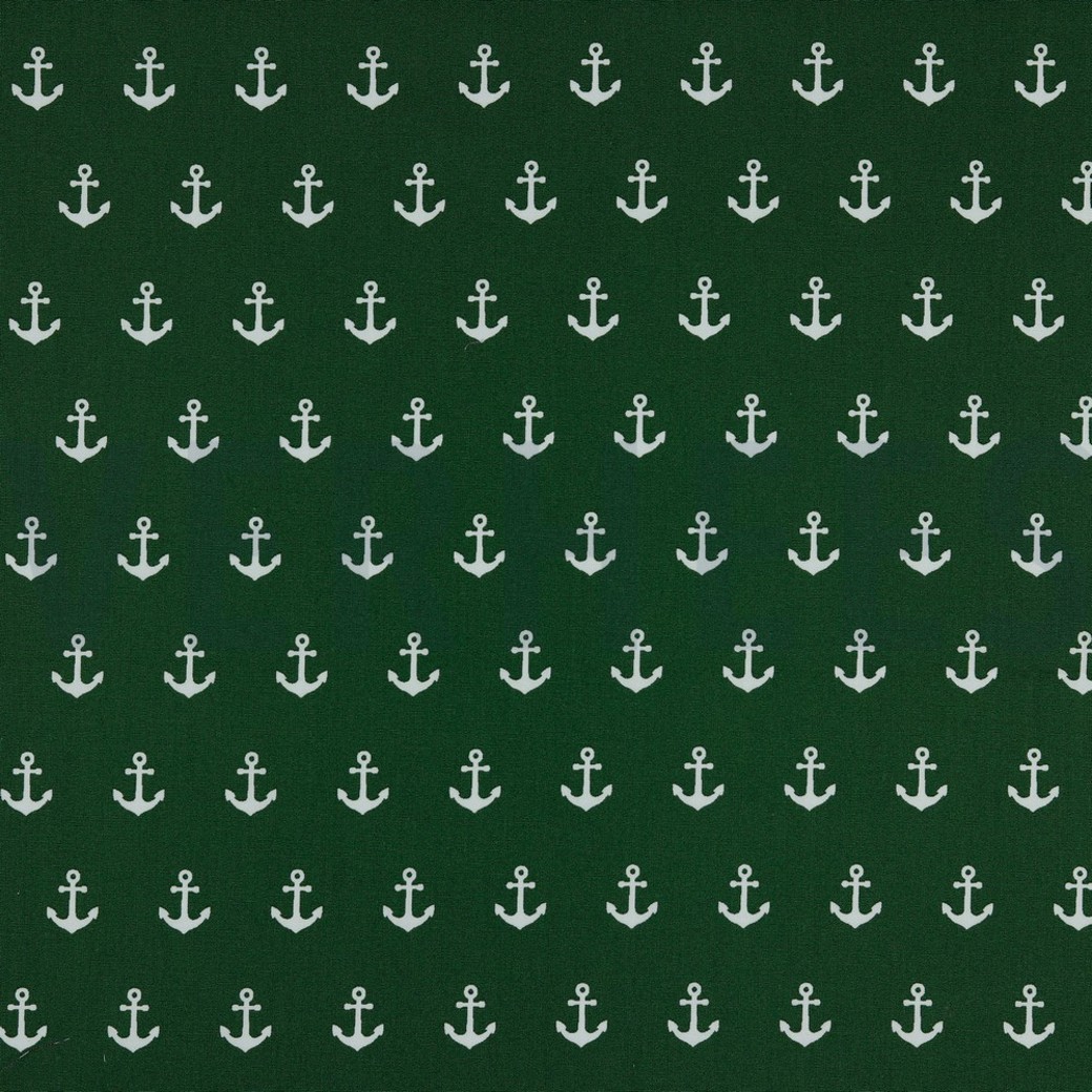 POPLIN ANCHOR DARK GREEN