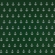 POPLIN ANCHOR DARK GREEN (thumbnail)
