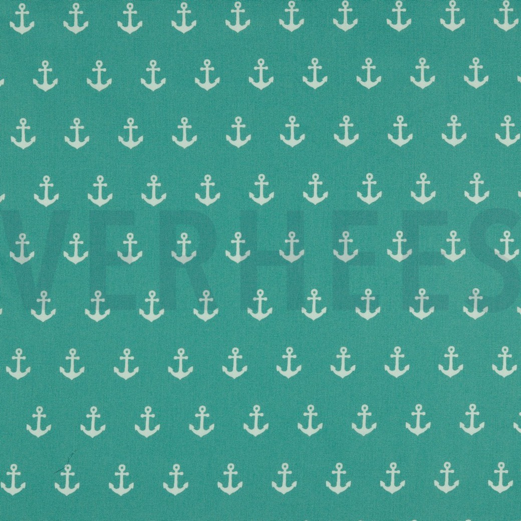 POPLIN ANCHOR OLD GREEN
