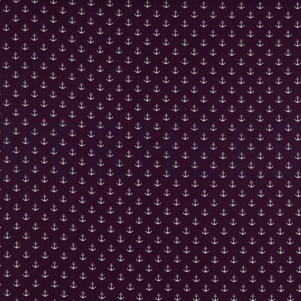 POPLIN PETIT ANCHOR PURPLE (hover)