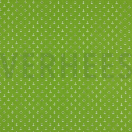 POPLIN PETIT ANCHOR LIME (hover)