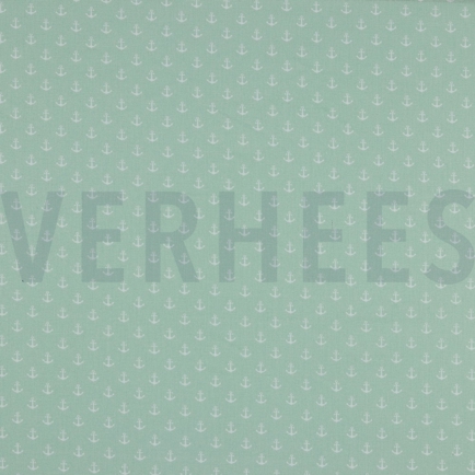 POPLIN PETIT ANCHOR MINT (hover)